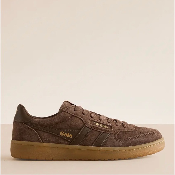 Gola Shoes - Gola women’s hawk suede ‘86 Taupe Suede Sneakers US 9.5 otter /gum colorway